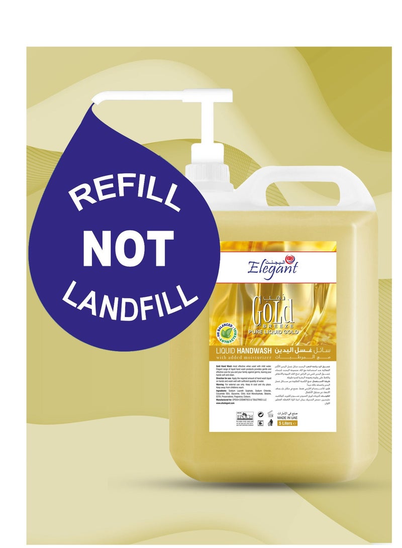 Elegant 5 Liter Handwash Gold Pack of 4 - Image 4